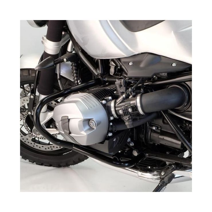 Puig Black Engine Crash Bars For BMW R Nine T 2014-2021 - M7095N, Steel, Bolt-On